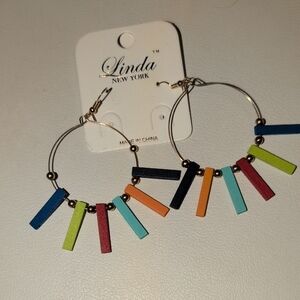 Multicolor Hoop Earrings